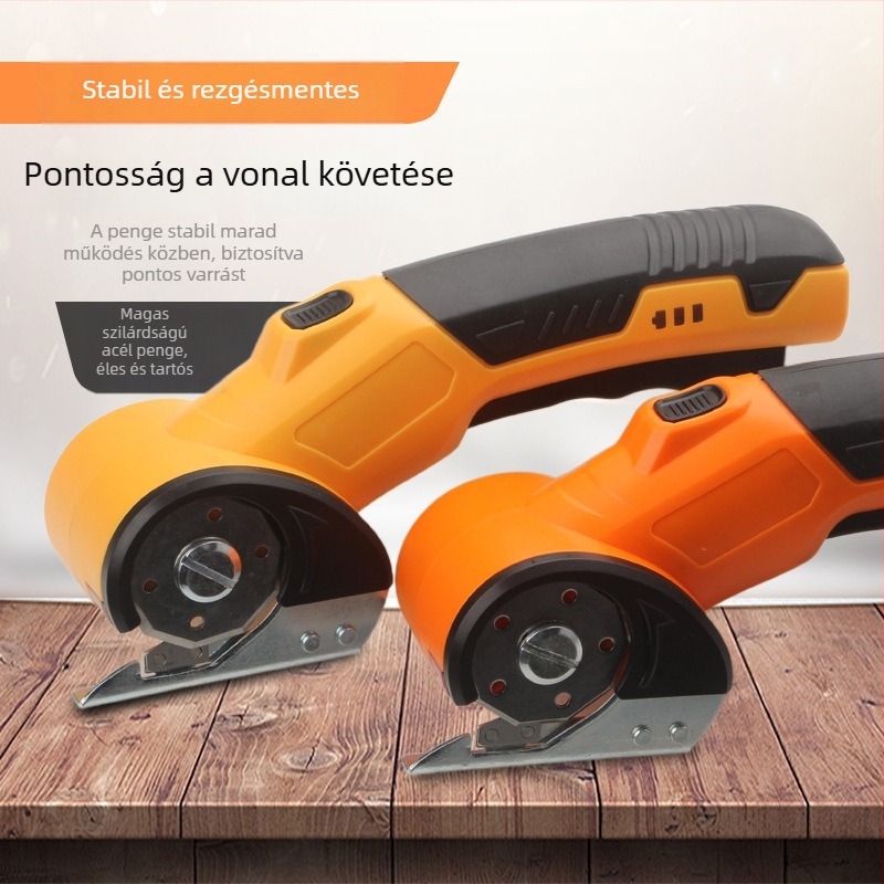 Elektromos ollók, 36V újratölthető lítium akkumulátorral, textil vágásához