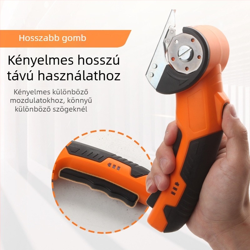 Elektromos ollók, 36V újratölthető lítium akkumulátorral, textil vágásához