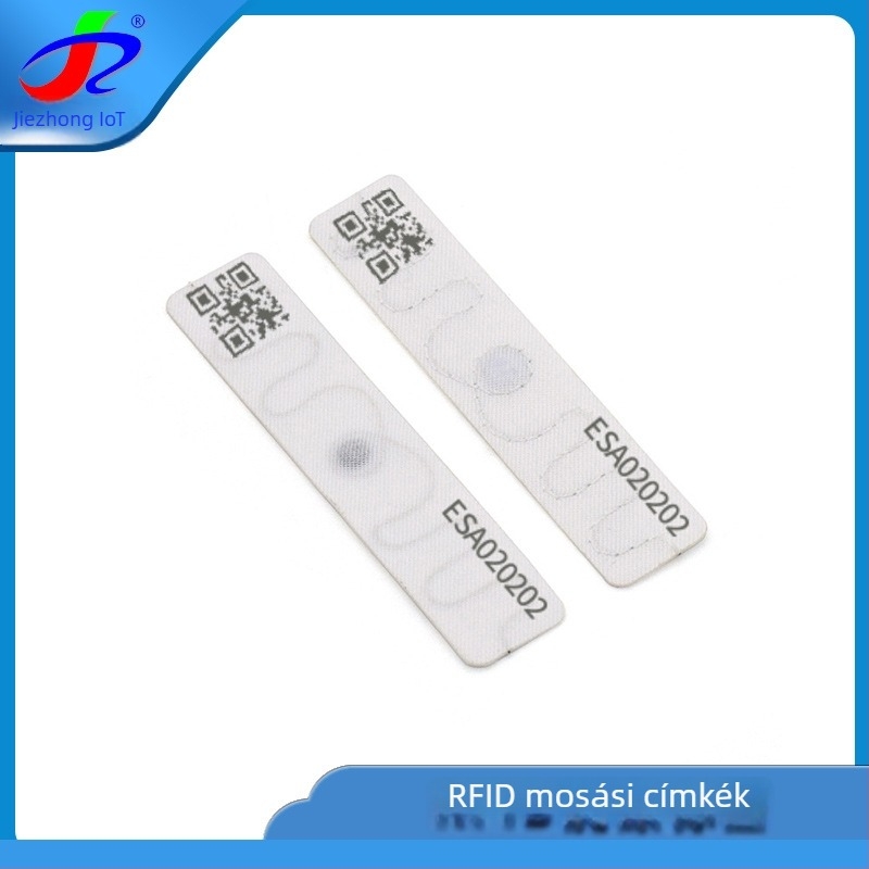 RFID ruhacímke mosási célra — UHF, 128 byte memória, olvasás/írás 0,1 s, ISO18000-6C, passzív