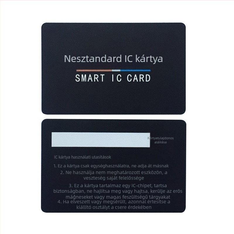 IC okos kártya a jelenlét és hozzáférés-ellenőrzéséhez – PVC, modell F08, testreszabható nyomtatási minta, alkalmazások: vendéglátás és specializált üzletek