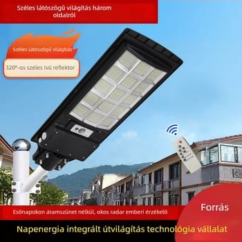 Napelemes kültéri kertvilágítás háztartási célra, IP65 vízálló, All-in-One dizájn, Modell TYN-Y059, LED fényforrás, megvilágítási terület 200 m² vagy több