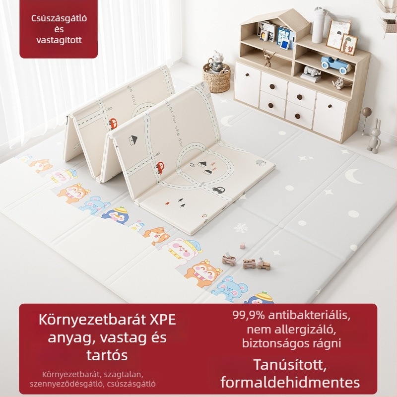 Baba mászó matrac, vastag, esésvédő, szagtalan, XPE padlómat gyerekeknek