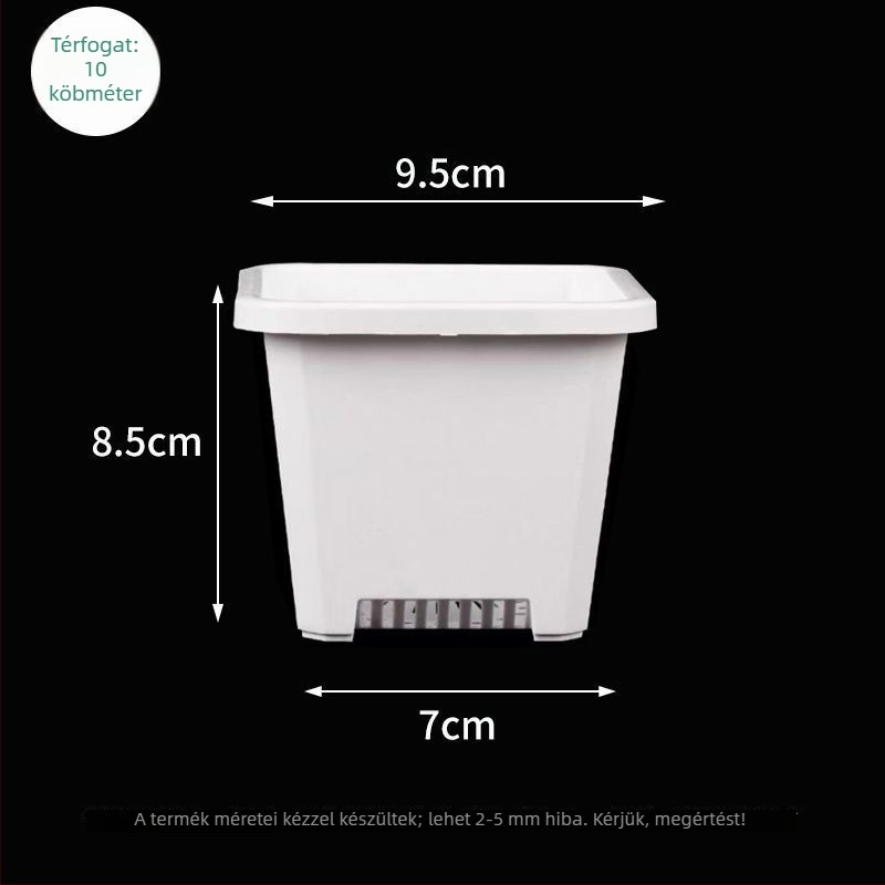 Virágcserép – glazúrozott porcelán, korrózióálló, padlóra álló kivitel, otthoni kertészkedéshez, Márka Unique