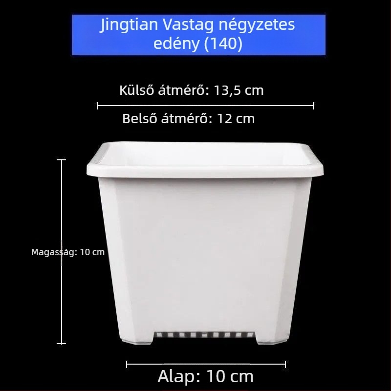 Virágcserép – glazúrozott porcelán, korrózióálló, padlóra álló kivitel, otthoni kertészkedéshez, Márka Unique