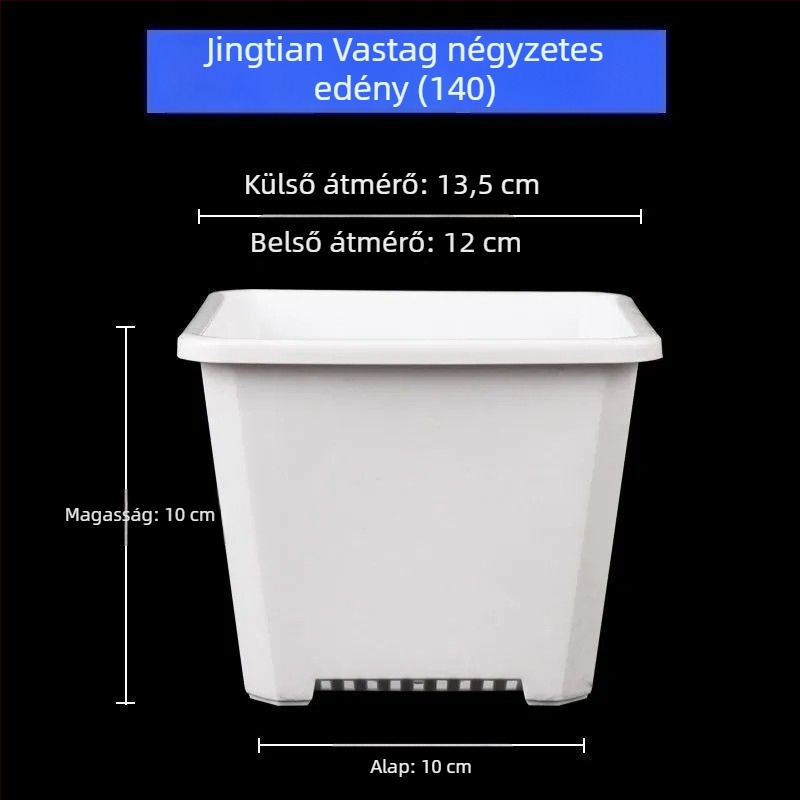 Virágcserép – glazúrozott porcelán, korrózióálló, padlóra álló kivitel, otthoni kertészkedéshez, Márka Unique