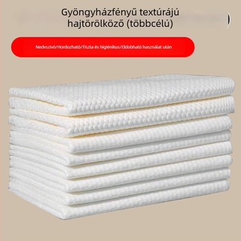 Egyszer használatos hajtörölköző turban a szalon számára, vastag, gyöngyház mintázatú