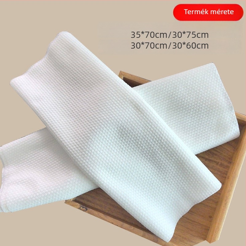 Egyszer használatos hajtörölköző turban a szalon számára, vastag, gyöngyház mintázatú