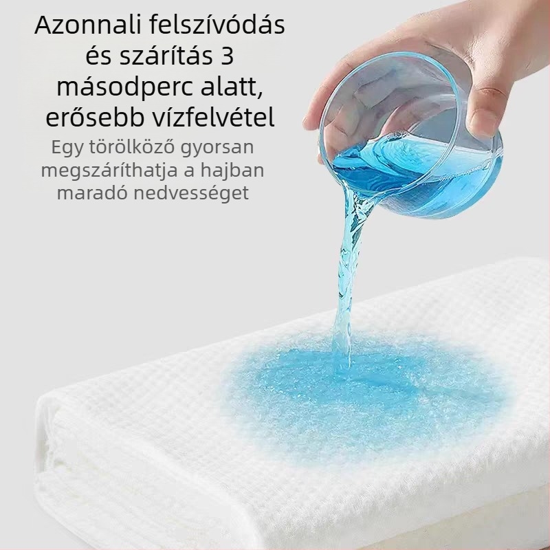 Egyszer használatos szépségszalon törölköző hajszalonhoz, nedvszívó, vastag, nagy fejfedővel, gyöngyház mintával