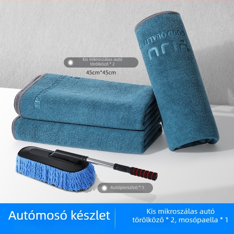 Yiyi mikroszálas autós törlőkendők – megvastagított, nedvszívó belső tisztításhoz, szöszmentes, sokoldalú