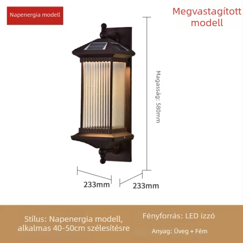 Kültéri falikar MS-CH58 IP55 LED 5730, 10W, távirányítóval