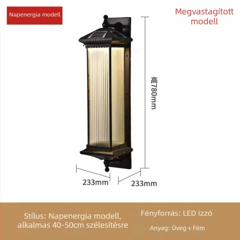 Kültéri falikar MS-CH58 IP55 LED 5730, 10W, távirányítóval