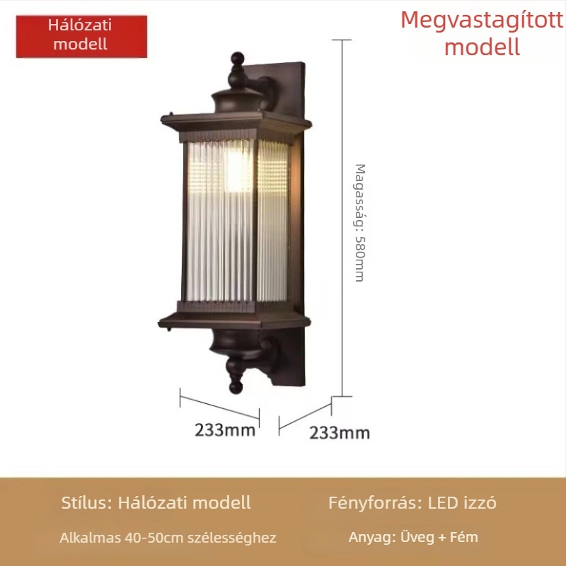 Kültéri falikar MS-CH58 IP55 LED 5730, 10W, távirányítóval