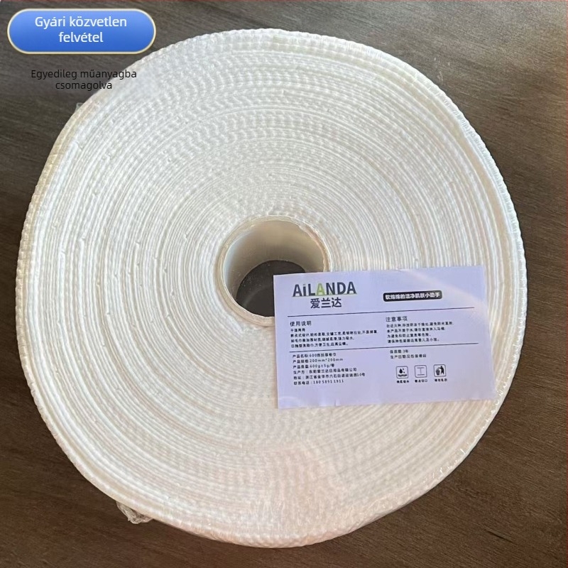 Egyszer használatos arc törölközők, nagy tekercs, 600 g, ultra vastag gyöngyház textúra, növényi rostból, testreszabás lehetséges, családi csomag, szépségszalonok és fodrászatok számára