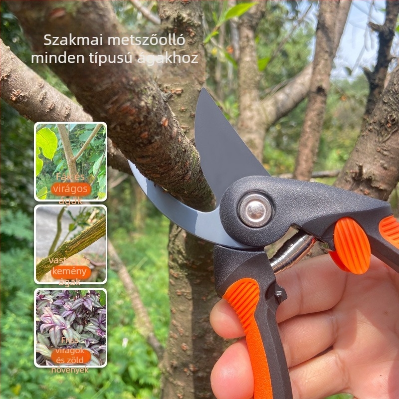 Juwo Metszőolló – ergonómikus kialakítás, kíméli az erőt kertészeti, gyümölcsfák, szőlő és palánták között