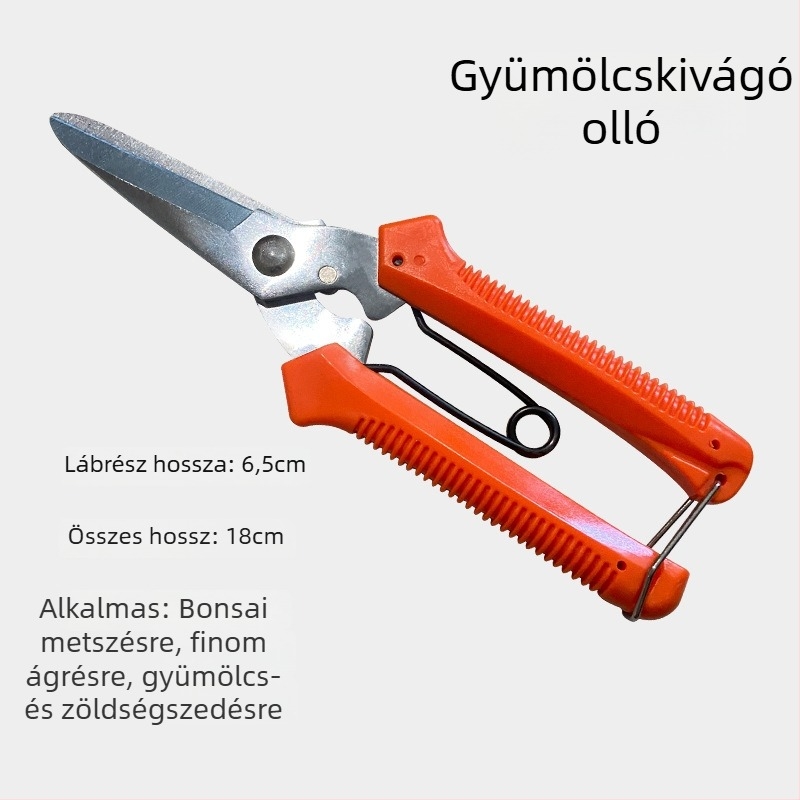 Juwo Metszőolló – ergonómikus kialakítás, kíméli az erőt kertészeti, gyümölcsfák, szőlő és palánták között