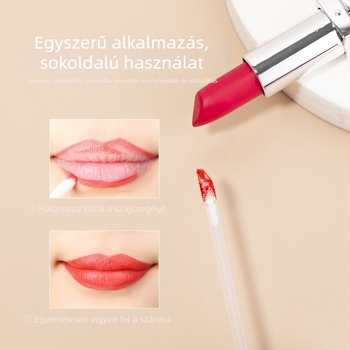 Egyszer használatos ajak ecset, flockolt gloss ecsettel, mini hordozható sminkeszköz