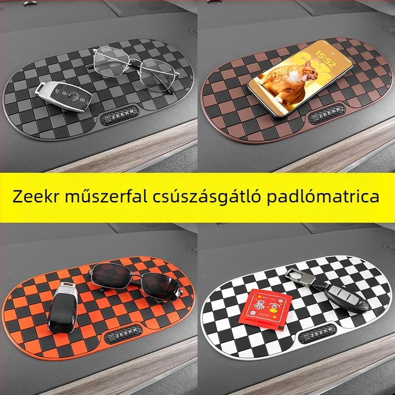 Csúszásmentes műszerfal tároló matrac Zeekr 007/001/009, Zeekr X és 7X Mix számára — PVC, Fang Meng márka, Guangzhou eredet