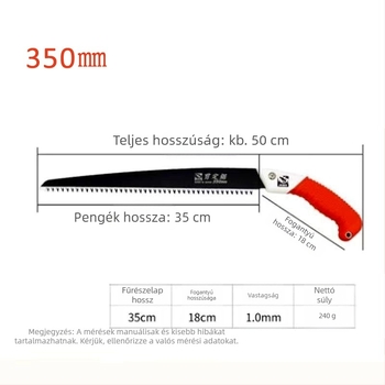 Mangán ötvözet acélból készült metszőfűrész – Fa vágó eszköz kerthez és fakitermeléshez