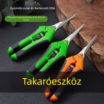 Xinshuang kerti olló és metszőolló – gallyak, virágok, gyümölcsök és zöldségek metszésére; gyümölcsbetakarítási funkcióval és szőlőeszközzel