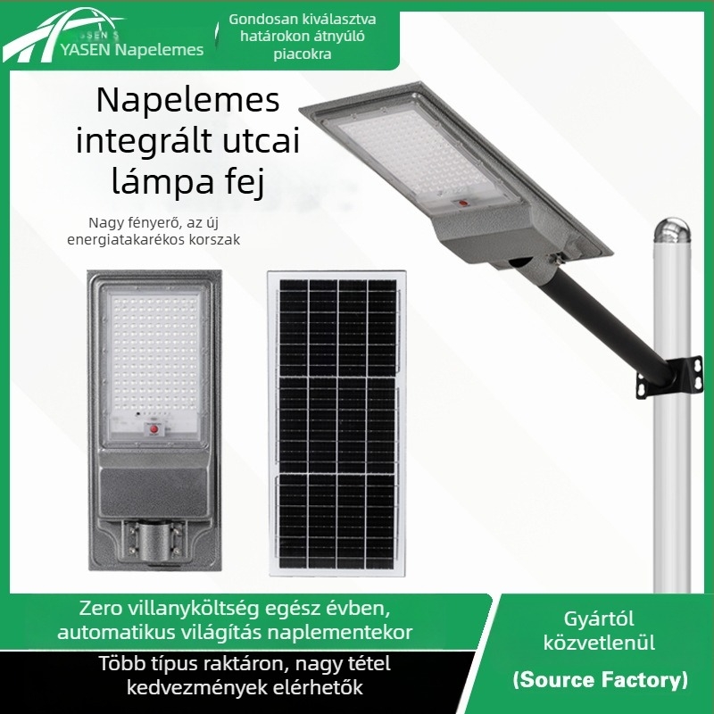 Napelemes Kültéri Lámpa Otthoni Kerthez – IP65 LED, 100W, 6V, Távirányító, Élettartam 5–8 év