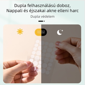 Láthatatlan akne-tapasz az arcra, uniszex, elfedi a pattanások nyomait, vízálló, bőrbarát