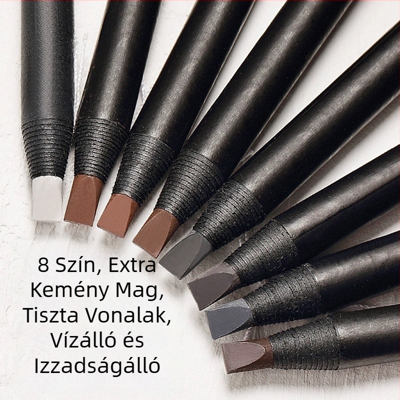 Sminkes szemöldök ceruza, vízálló, hosszú tartósságú, ultra-finom heg, nők számára