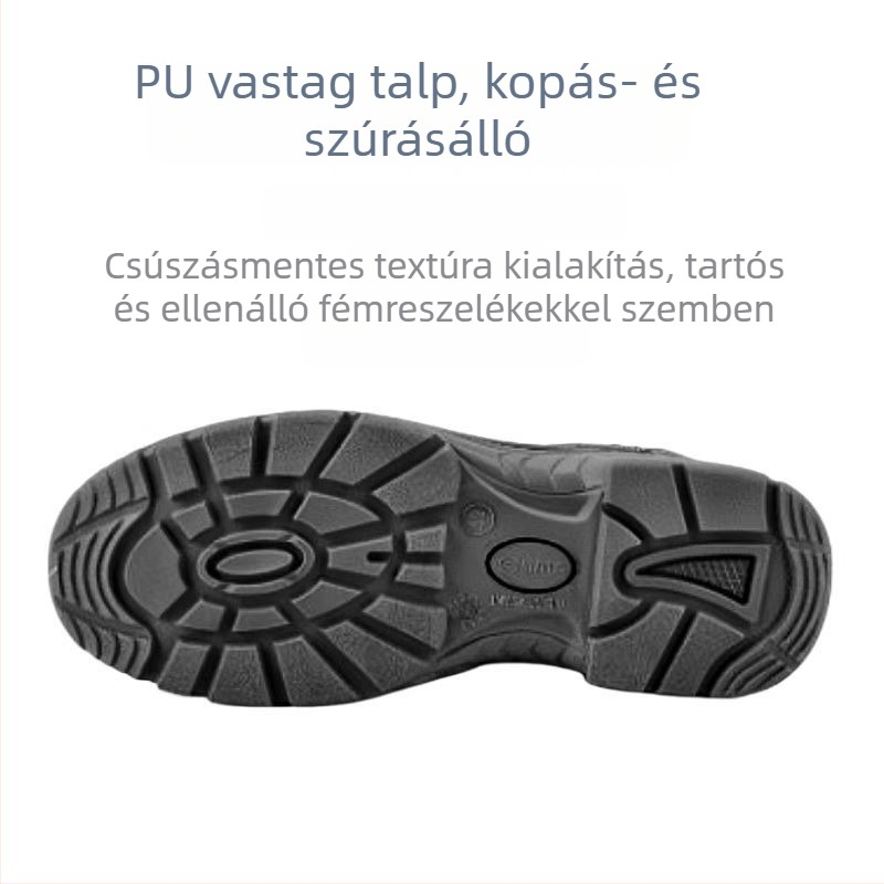 Szigetelt munkavédelmi cipő ujjvédelemmel — elektromos szigetelés, csúszásmentes, ütésálló, marhabőr felső, alacsony boka, modell FF003-35