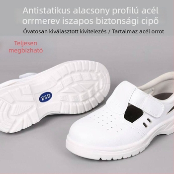 PU védőcipő, középmagas, antistatikus, szigetelés, ütés- és perforáció elleni védelem