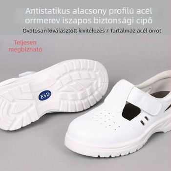 PU védőcipő, középmagas, antistatikus, szigetelés, ütés- és perforáció elleni védelem