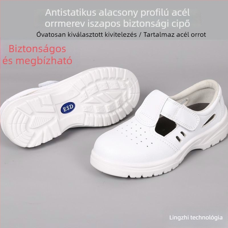 PU védőcipő, középmagas, antistatikus, szigetelés, ütés- és perforáció elleni védelem