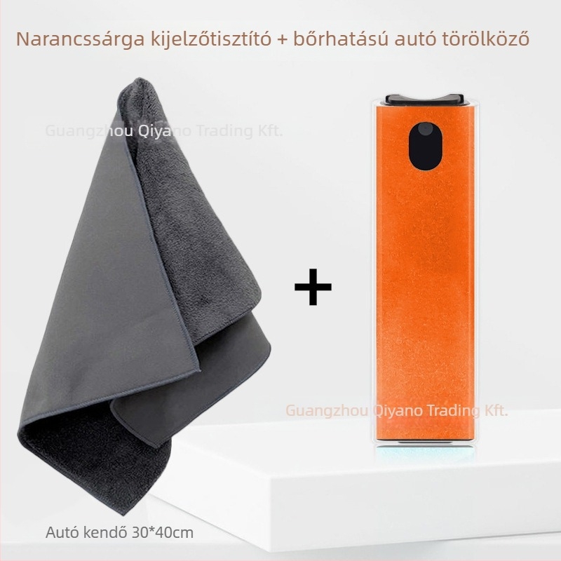 Autó belső központi kijelző tisztító törlő, hordozható ujjlenyomat-mentes spray, antibakteriális, anyag: velúr, márka: Chiyono, testreszabás: Igen