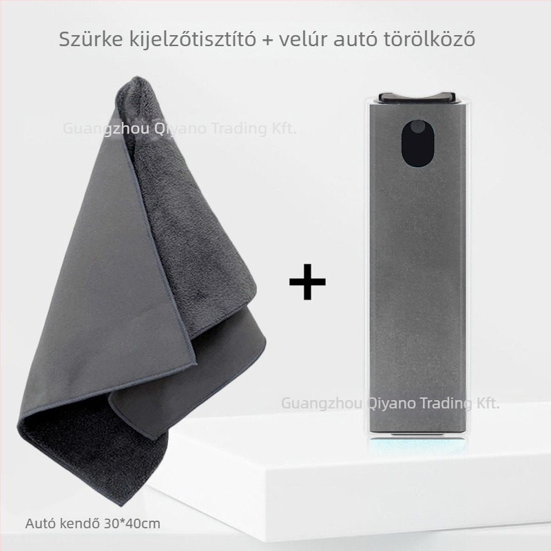 Autó belső központi kijelző tisztító törlő, hordozható ujjlenyomat-mentes spray, antibakteriális, anyag: velúr, márka: Chiyono, testreszabás: Igen