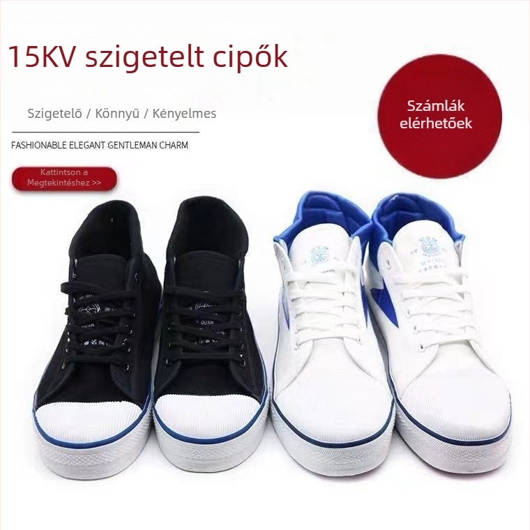 Szigetelt cipő - Magas szárú, Vászon felső rész, Sheng márka
