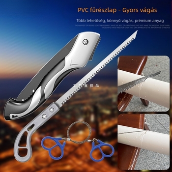 Kézi fűrész PVC- és műanyagcsövekhez — finfogú, fali panelekhez, japán metszőfűrész