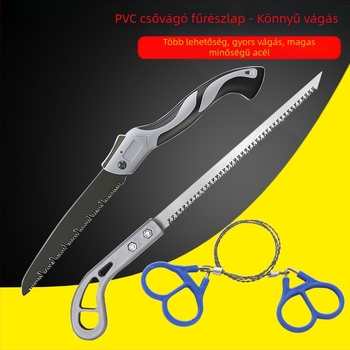 Kézi fűrész PVC- és műanyagcsövekhez — finfogú, fali panelekhez, japán metszőfűrész