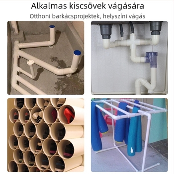 Kézi fűrész PVC- és műanyagcsövekhez — finfogú, fali panelekhez, japán metszőfűrész