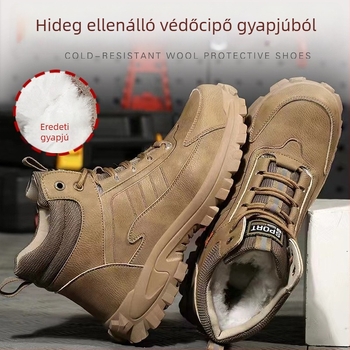Szigorú munkacipő szigetelt, ütésálló és perforációálló, alumínium orr, mikroszálas bőr, középmagas felsőrész