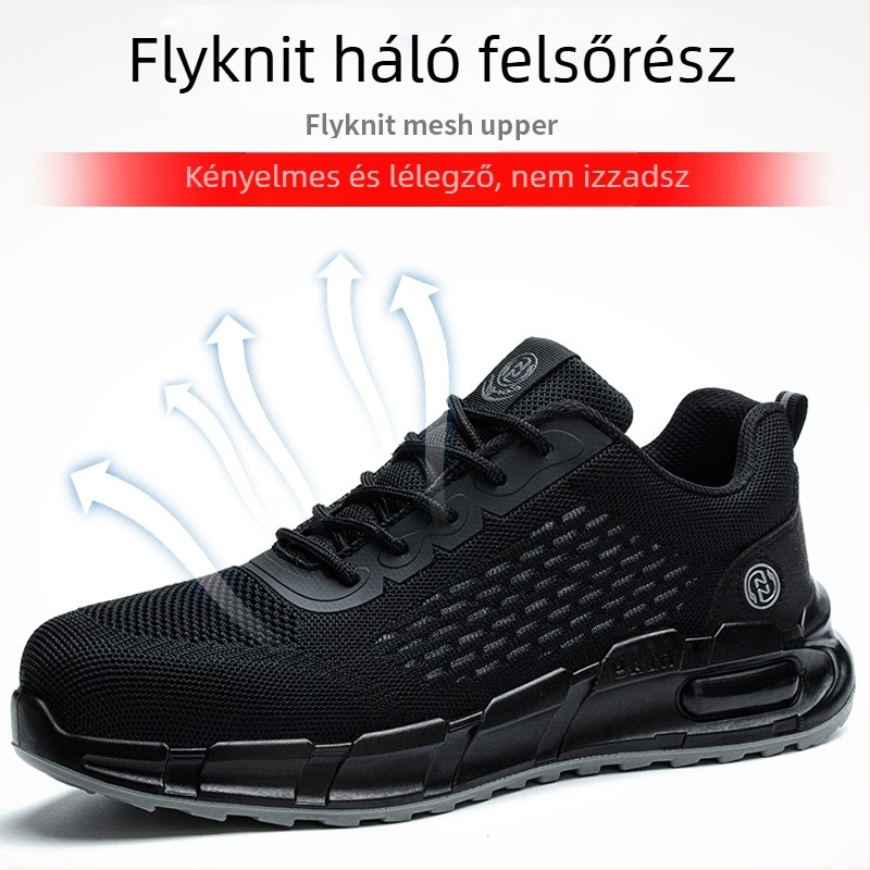 10 kV szigetelt munkacipő, ütés- és átszúrásvédett, kopásálló, felső része hálós felületű, alacsony szárú