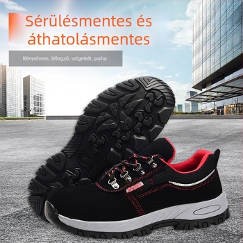 Hongsheng szigetelt védőcipő hegesztőknek – ütésálló és átszúrás elleni védelem, fleece-bevonatú marhabőr felsőrész, középmagas felső rész