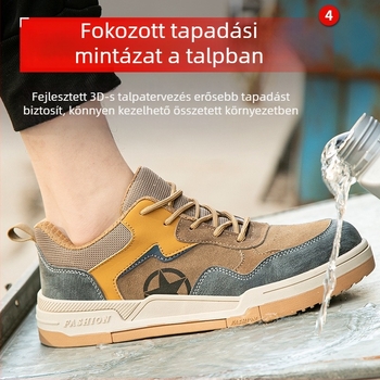 6 kV izolációjú elektromos védőcipő – ütésálló, perforáció-ellenálló, puha talp, suede bőr + mikroszálas
