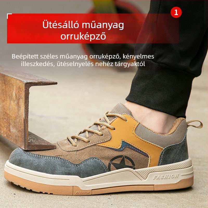 6 kV izolációjú elektromos védőcipő – ütésálló, perforáció-ellenálló, puha talp, suede bőr + mikroszálas