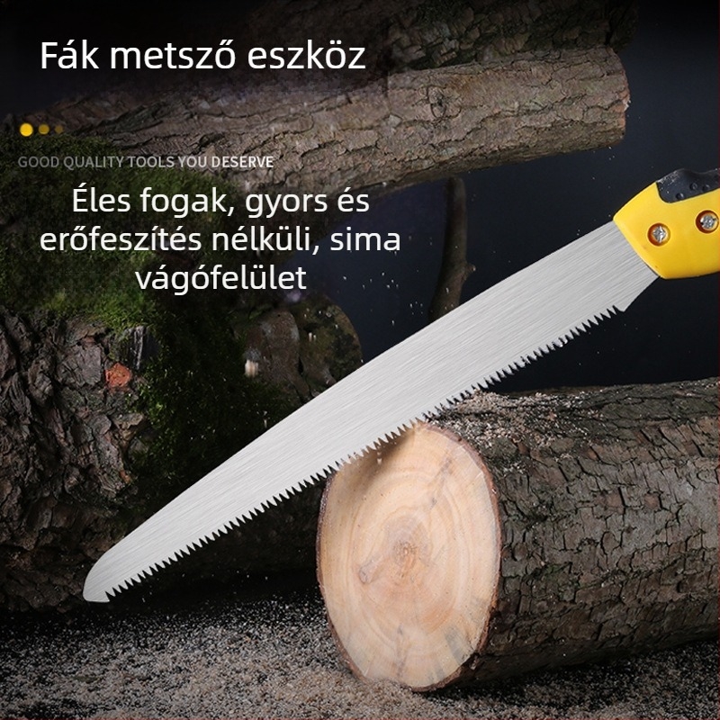 Kézi fűrész faragáshoz és fák metszéséhez – kültéri kerti eszköz