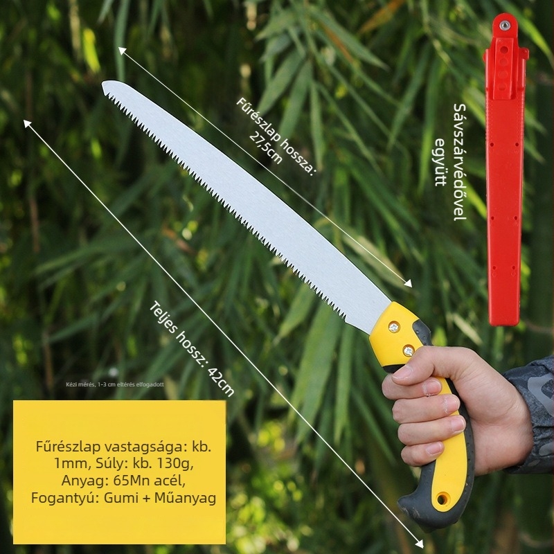 Kézi fűrész faragáshoz és fák metszéséhez – kültéri kerti eszköz