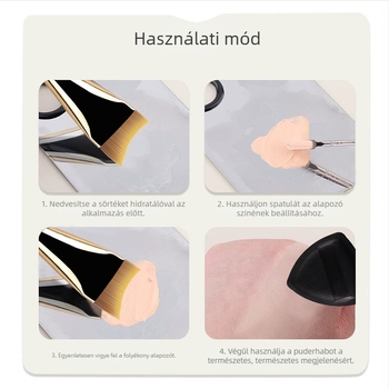Szögletes alapozó ecset - szintetikus szálak; akril nyél; szál hossza 31 mm; teljes hossz 159 mm (Szál hossza: 31 mm; Teljes hossz: 159 mm; Szál anyag: szintetikus; Nyél anyaga: akril)