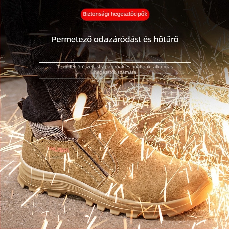 Acélorrú biztonsági cipő, 6 kV szigetelés, perforáció és zúzás elleni védelem, könnyű és kopásálló