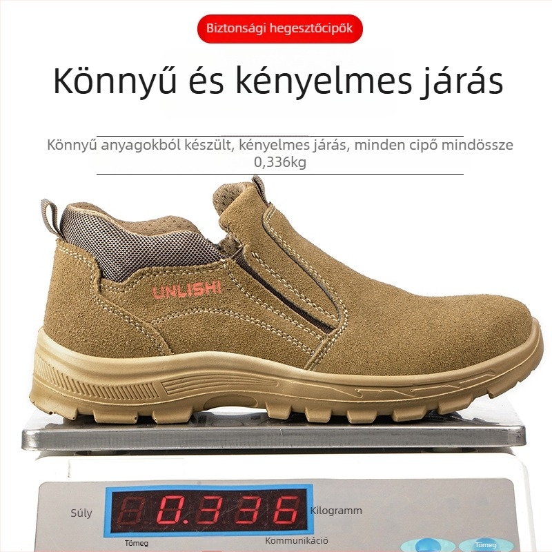Acélorrú biztonsági cipő, 6 kV szigetelés, perforáció és zúzás elleni védelem, könnyű és kopásálló
