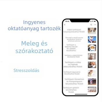 Kezdőknek szóló gyapjúfilc szurkálóeszközök készlet - DIY kézműves anyagcsomag - 70-es évek gyapjúcsíkok