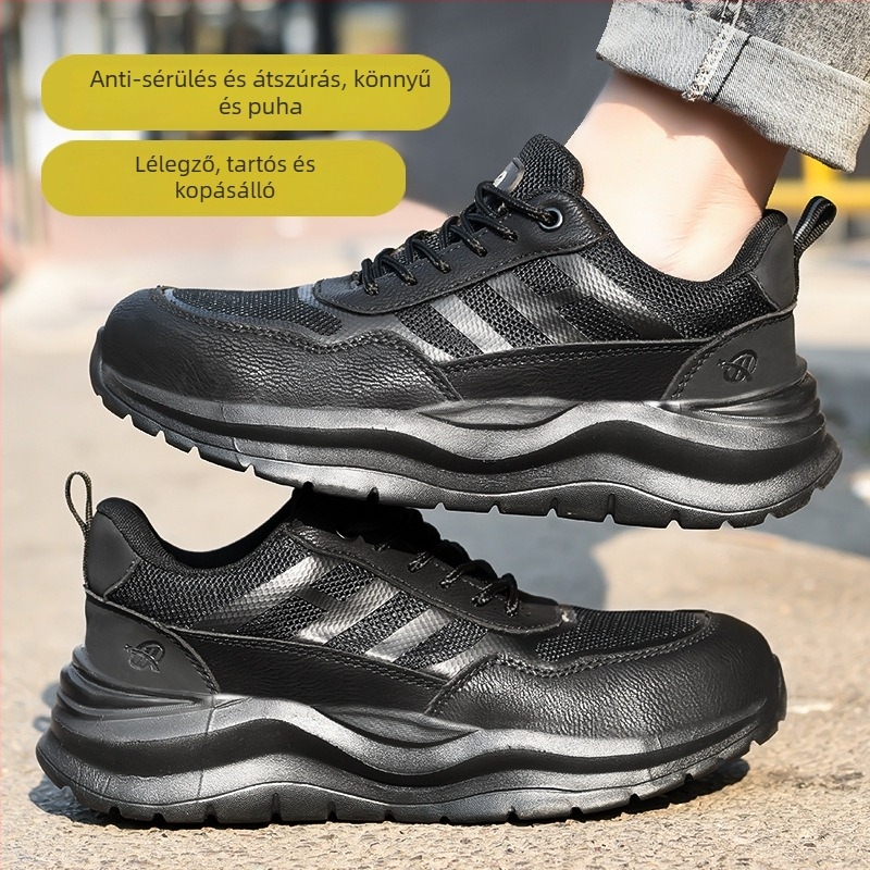 Izolált védőmunkacipő ütés- és átszúrás elleni védelemmel, Kevlar középtalp, lélegző Fly-knit felsőrész, acél orr