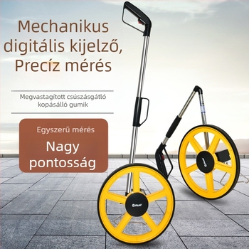 Kézzel tolható mérőkerék mechanikus digitális kijelzővel, kültéri méréshez