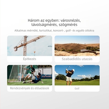 Duke Tr1 kültéri lézeres távolságmérő infravörös mérőeszközzel és elektronikus vonalzóval, kiváló precizitás